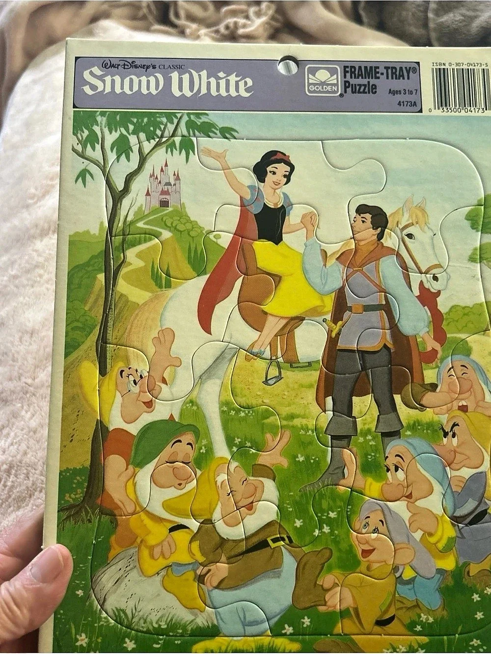 Golden Frame-Tray Puzzle Assortment Vintage Disney Multicolor Lot of 5 Vintage